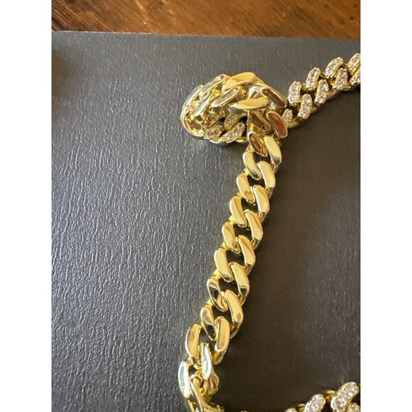 Brooklyn Exchange Brass & Cubic Zirconia Necklace & Bracelet Set - Picture 10 of 13